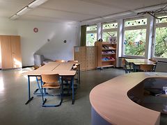  Ansicht eines leeren Klassenraums