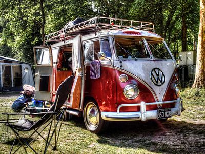  VW Bus, Camping