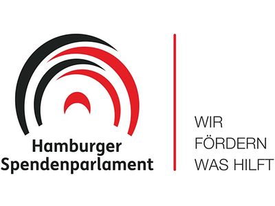  Logo des Hamburger Spendenparlament e.V.; Text: Mithelfen. Mitentscheiden. Mitglied werden.