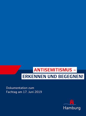 Titelseite der Dokumentation des Fachtages „Antisemitismus – erkennen und begegnen!“ am 17. Juni 2019