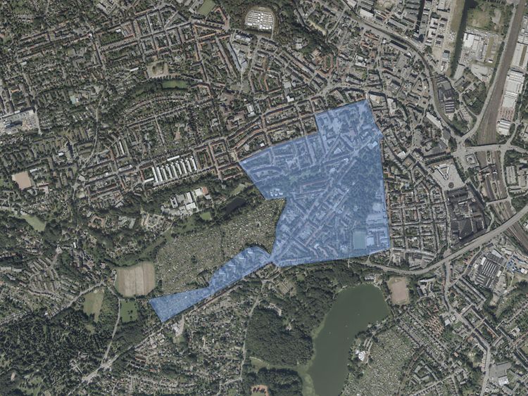  Karte Luftbild Südöstliches Eißendorf / Bremer Straße