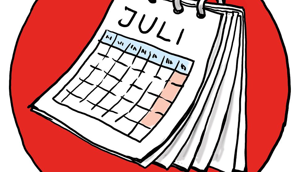  Ein Kalender auf einem roten Kreis - Symbol für Termin