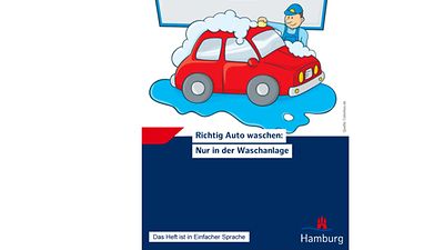  Richtig Auto waschen! - Titelbild - Einfache Sprache