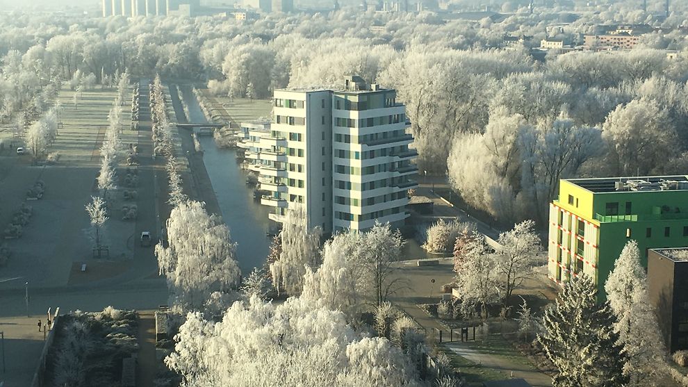 Winterimpression in Wilhelmsburg