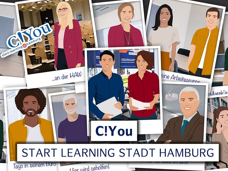  Collagenbild der interaktiven Berufsorientierung CYou
