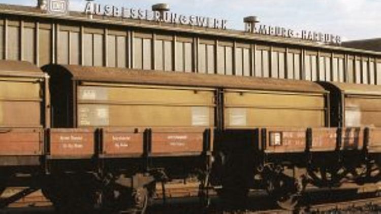  Foto des ehemaligen Bundesbahn-Ausbesserungswerks