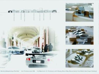  Skizze aus der studentischen Entwurfswerkstatt für das Projekt Konjushennaja Ploshad