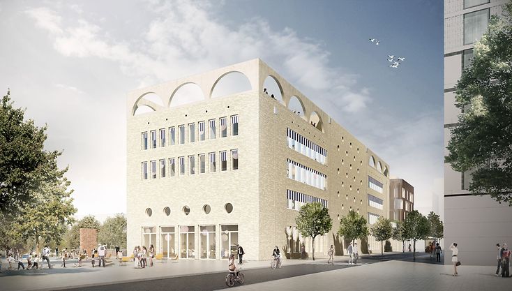 Entwurf der Grundschule am Baakenhafen des Architekturbüros LRO Architekten