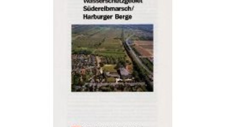 Deckblatt des Faltblattes zum Wasserschutzgebiet Süderelbmarsch/Harburger Berge