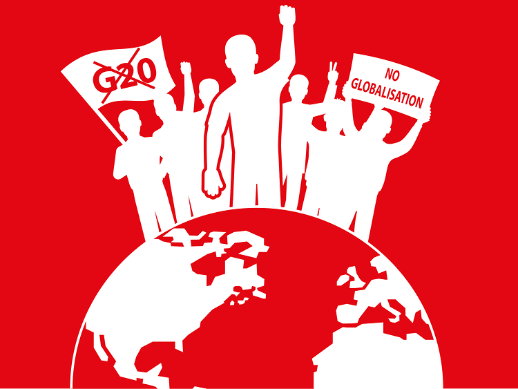  Anti-Globalisierungs-Kampagne