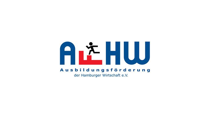 Es ist das Logo der Ausbildungsförderung der Hamburg Wirtschaft AFHW zu sehen.