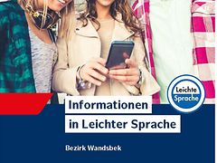  Titelbild der Broschüre mit Informationen zum Bezirk Wandsbek in Leichter Sprache