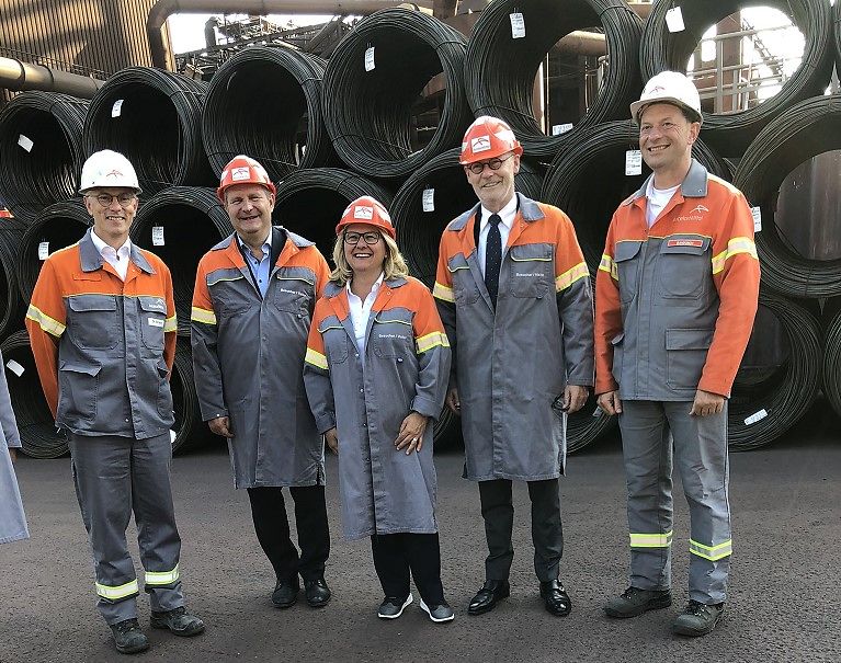 Stahlwerk von ArcelorMittal in Hamburg