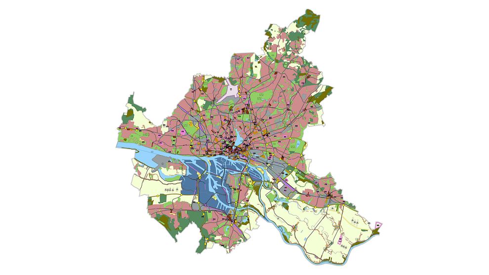 Bild des Hamburger Flächennutzuntgsplans