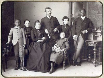  Familie schwarz weiß