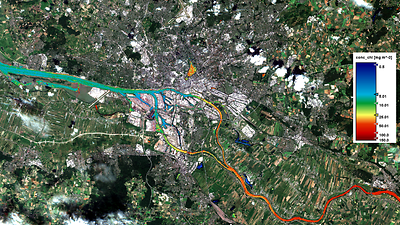  Chlorophyll-Messung per Sentinel-Satelliten, Hamburg am 28. Juni 2021