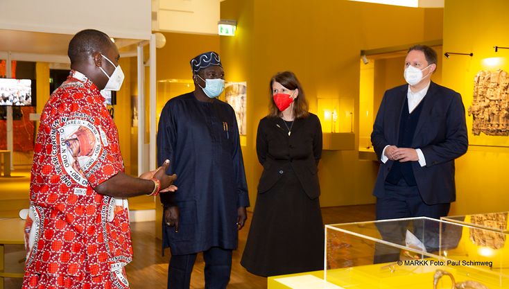 Ausstellungseröffnung von „Benin. Geraubte Geschichte