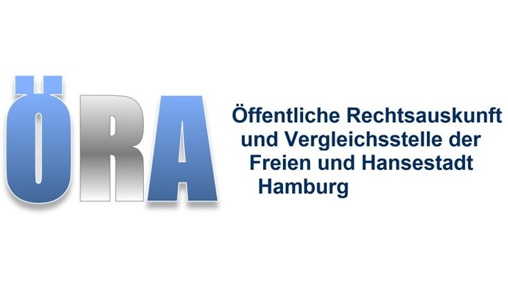 Text: ÖRA Öffentliche Rechtsauskunft und Vergleichsstelle der Freien und Hansestadt Hamburg
