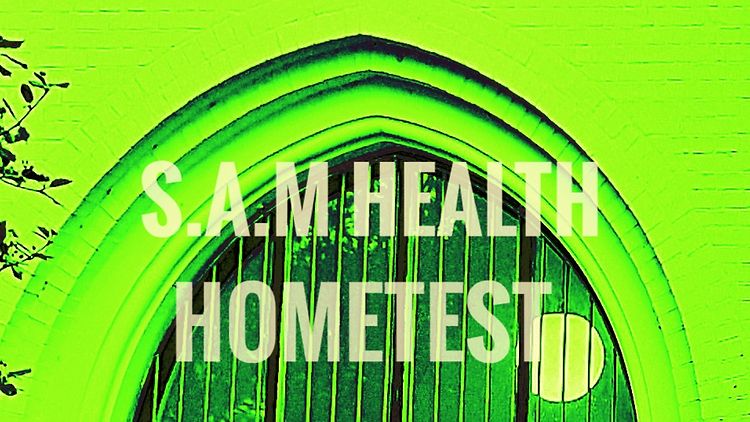  Schriftzug "S.A.M. Health Hometest"