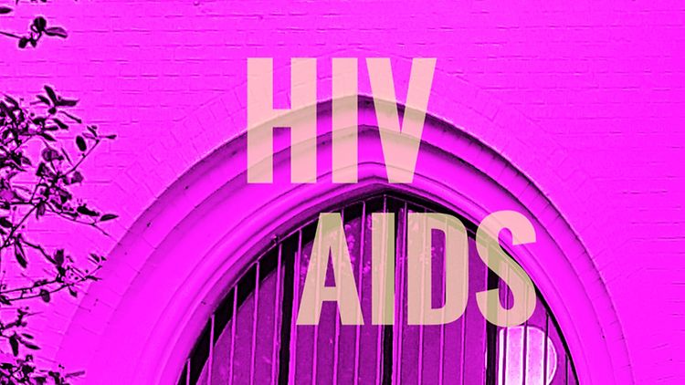  Schriftzug "HIV / AIDS"