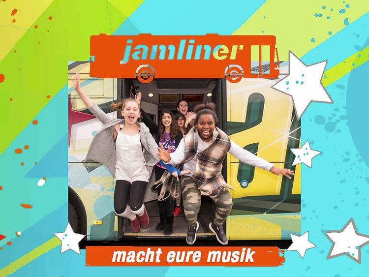  jamliner® Bus - unser "Alter"- ebenfalls bunt besprüht mit Graffiti