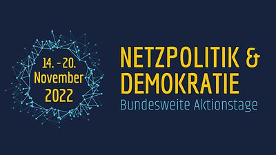  Aktionstage Netzpolitik & Demokratie 2022 Logo