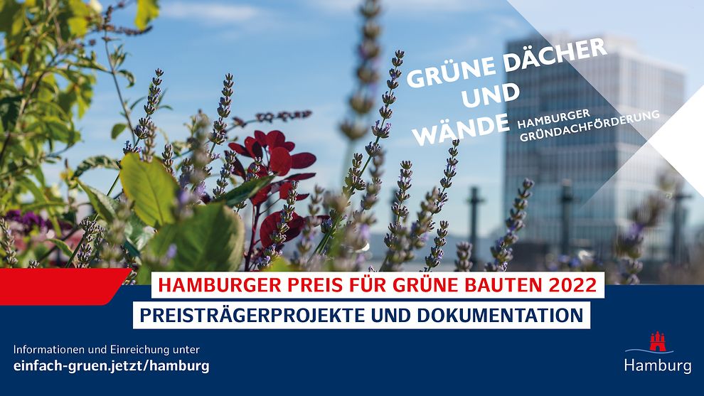 Plakat: Ausstellung "Hamburger Preis für Grüne Bauten"
