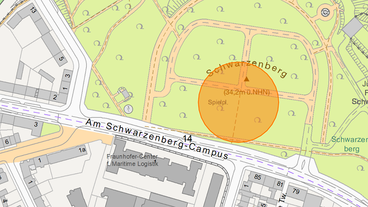  Kartenausschnitt Schwarzenbergplatz