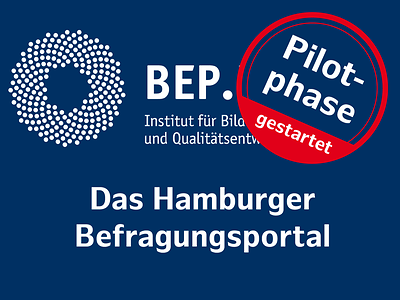  BEP Logo mit Unterschrift: Das Hamburger Befragungsportal