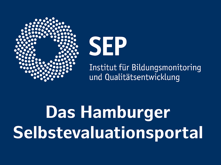  SEP Logo mit Unterschrift: Das Hamburger Selbstevaluationsportal