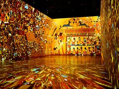  Ausschnitte der immersiven Ausstellung "Tutanchamun".