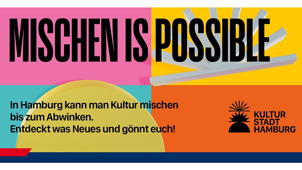 Neues Plakatmotiv der Kultustadt-Kampagne in Hamburg