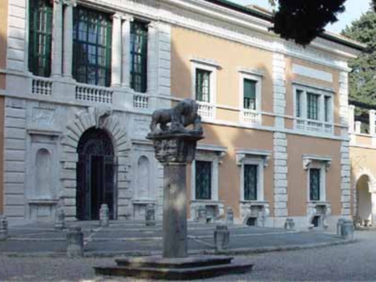 Blick auf die Villa Massimo in Rom