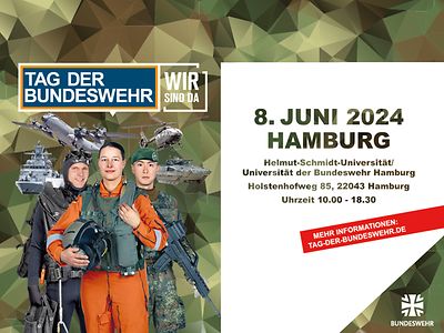  Plakat Tag der Bundeswehr 2024 an der HSU/UniBw Hamburg.
