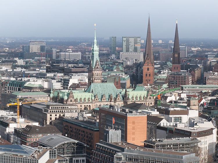  Blick auf die Hamburger Innenstadt