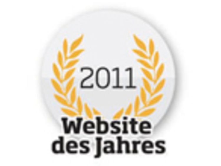  Website des Jahres Logo Schaufenster