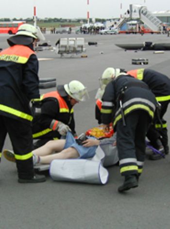 Übung der Verletztenversorgung
