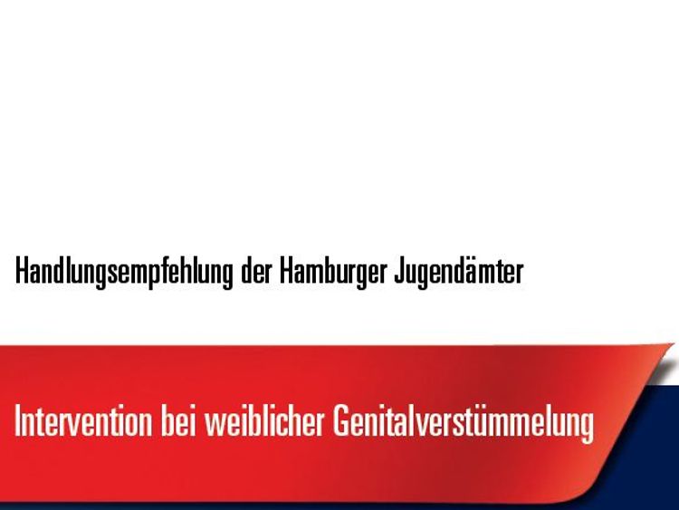  Titelseite der Handlungsempfehlung: Intervention bei weiblicher Genitalverstümmelung