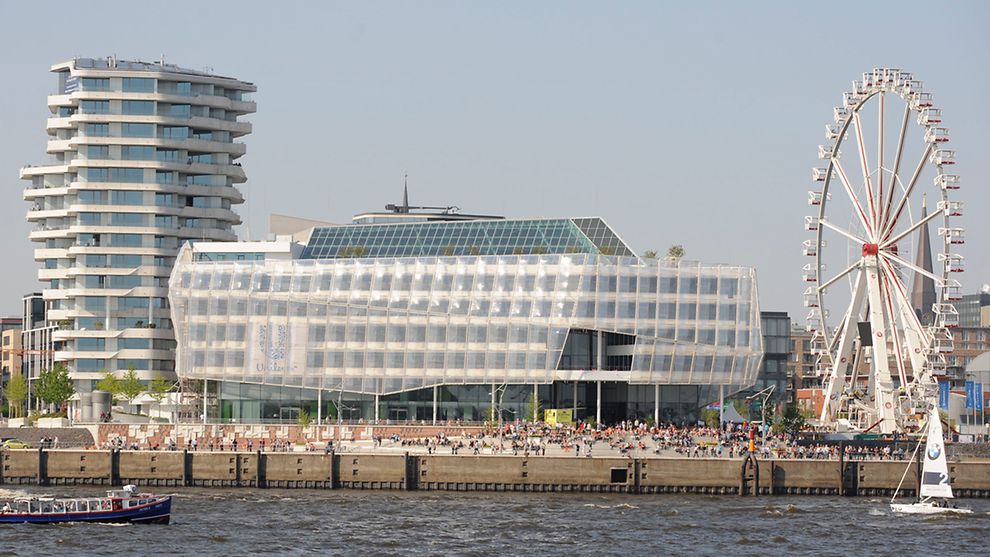 Nachhaltiges Bauen in der HafenCity: Das Unilever-Haus ist mit dem Umweltzeichen Gold ausgezeichnet. 