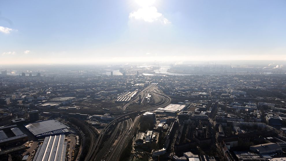 Luftbild Mitte Altona, Blick über Projektgebiet