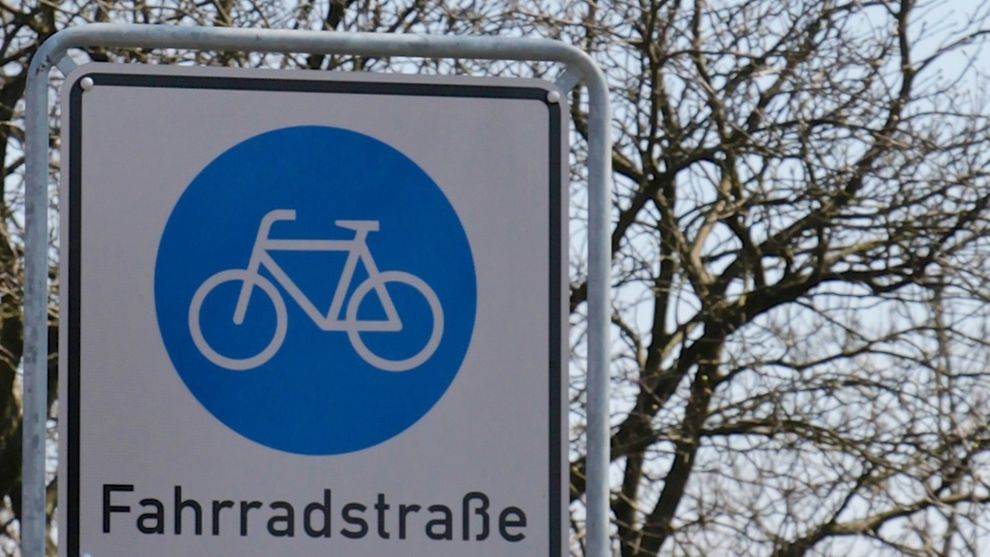 Fahrradstraße in Hamburg