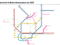  Übersicht U-Bahn-Netzausbau bis 2027