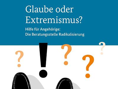  Titelseite der Broschüre "Glaube oder Extremismus"