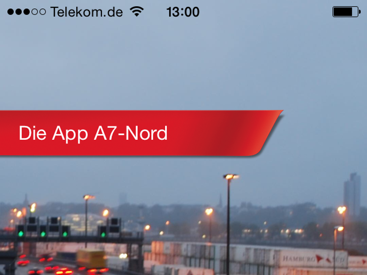  Startscreen der App A 7-Nord 