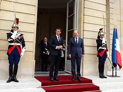  Olaf Scholz trifft französischen Premierminister Manuel Valls