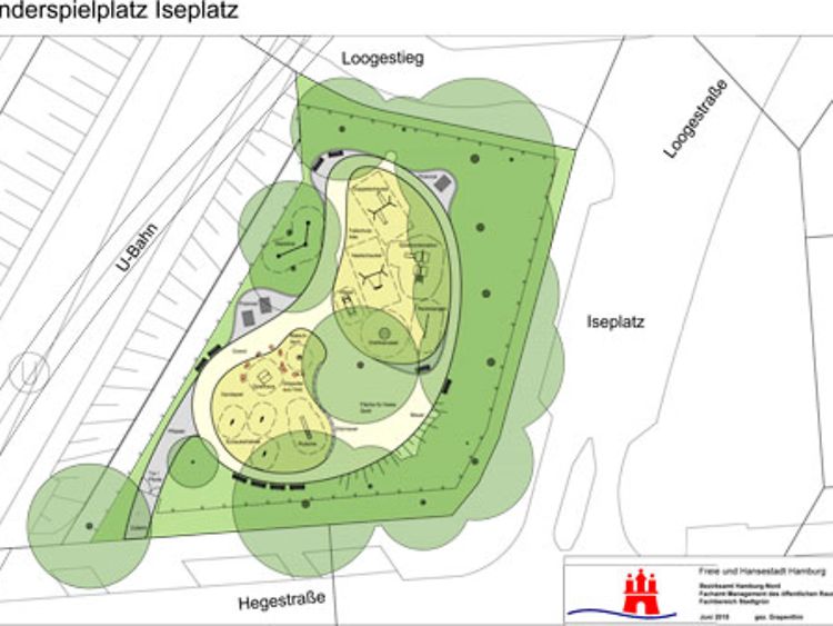  Spielplatz Iseplatz – Entwurfsplan