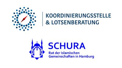  Logos Koordinierungsstelle und Lotsenberatung / SCHURA Rat der islamischen Gemeinschaften Hamburg