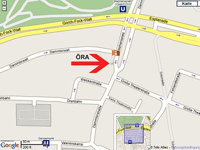  Lageplan ORÄ-Hauptstelle Hamburg, Dammtorstraße 14