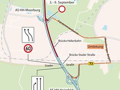  Sanierung der A 7 Richtung Flensburg