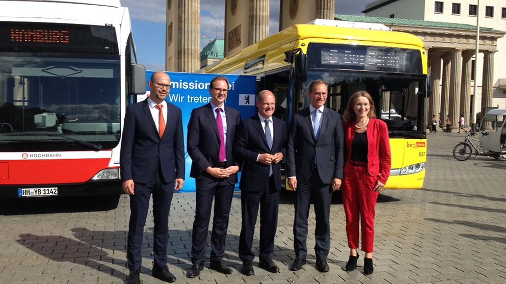 Emissionsfreie Linienbusse für öffentlichen Personennahverkehr 